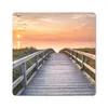 MuchoWow® Mauspad Mousepad Sonnenuntergang - Meer - Weg - Produktbild-Vorschau 1