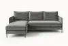 A gray sectional sofa is shown against a white background. Produktbild-Vorschau