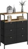 Komoda Vicco Belaro Czarny 80 x 95 cm z 6 szufladami, Model Podgląd zdjęcia produktu 6