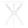 vidaXL Tavolo da bistrot bianco Ø70 cm plastica Anteprima dell’immagine prodotto 1