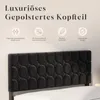 Doppelbettgestell 160x200 cm Metallbett mit gepolstertem Produktbild-Vorschau 7