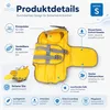 Hundeschwimmweste Größe S, Schwimmweste für kleine Hunde Produktbild-Vorschau 4