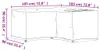 vidaXL Gartenmöbel-Abdeckung in L-Form 12 Ösen 185x185x90 Produktbild-Vorschau 7