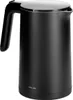 A black electric kettle with a gray lid and handle, shown from a side-angle. Náhľad obrázku produktu