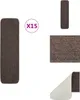 vidaXL Protišmykové rohože 15 ks 75x20 cm Hnedé obdĺžnikové Náhľad obrázku produktu 1