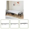 The Living Store Bettgestell Metall Schwarz 100x190 cm Produktbild-Vorschau 7