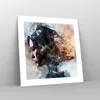 Poster - Poster ohne Rahmen - Frau Abstraktion - 40x40 cm - Produktbild-Vorschau 7