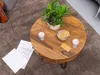 WOHNLING Couchtisch Sheesham Massivholz / Metall 60x44,5x60 Produktbild-Vorschau 4