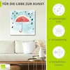ARTland Leinwandbild Sommer Melonen Regen Größe: 70x70 cm Produktbild-Vorschau 2