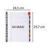 Exacompta 10x Register numerisch Karton 160g/qm 31 Taben Produktbild-Vorschau 6