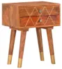 vidaXL Nachtkastje, 43x30x58 cm, massief mangohout Productafbeelding-voorbeeld 8
