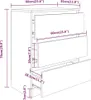 vidaXL Credenza nera 60x35x76 cm materiale a base di legno Anteprima dell’immagine prodotto 13