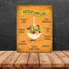 Metallschild mit Rezept zum Glück Motiv Blechschild Schild Produktbild-Vorschau 4