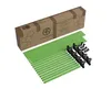 A grow tent kit laid out on a white background, showing the poles, connectors, and the packaging box. Produktbild-Vorschau