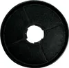A black circular carbon filter with a central opening. Produktbild-Vorschau