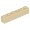 LEGO® 1x6 Steine Bausteine Hellbeige - 3009 NEU! Menge 50x Produktbild-Vorschau 3