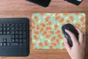 MuchoWow® Mauspad Mousepad Retro - Blumen - Design - Orange Produktbild-Vorschau 4