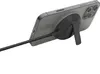 A smartphone is attached to a black charging accessory with a kickstand, and a braided USB-C cable is plugged into the phone. Produktbild-Vorschau