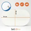 be4home materasso ovale per culla 75 x 30 cm, traspirante, Anteprima dell’immagine prodotto 2