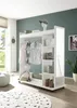 Kompaktgarderobe >Vinnie< in Weiß matt - 138x150x56cm Produktbild-Vorschau 2