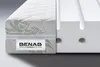 A cutaway view of a mattress showing its internal structure and outer fabric. Produktbild-Vorschau