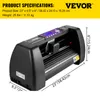 VEVOR Vinyl Schneideplotter, 375 mm Folienplotter, Offline Produktbild-Vorschau 7