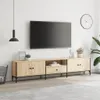 vidaXL TV-Schrank mit Schublade Sonoma-Eiche 200x25x44cm Produktbild-Vorschau 3