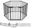 VOUNOT® VOUNOT Kaminschutzgitter Freistehend mit Tür, 375cm Produktbild-Vorschau 8