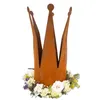 Rostikal Metall Deko Kronen Set 22 cm und 32 cm Vintage Produktbild-Vorschau 3