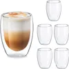 Relaxdays Latte Macchiato Gläser, 6er Set, doppelwandiges Produktbild-Vorschau 1