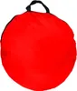 A red pop-up play tent with a black handle and trim, shown from the front. Podgląd zdjęcia produktu