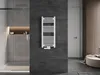 Mexen Mars radiatore da bagno 900 x 400 mm, 309 W, bianco - Anteprima dell’immagine prodotto 3