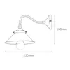 Wandlampe Echt-Messing E14 verstellbar in Bronze Produktbild-Vorschau 8