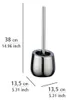 WENKO Toiletten Bürsten WC Garnitur BADI Chrom Halter Produktbild-Vorschau 4