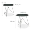 Relaxdays Beistelltisch 2er Set, Wohnzimmertische aus Holz, Produktbild-Vorschau 4