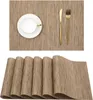 OKWISH Platzset Tischset Abwaschbar 6er Set PVC Produktbild-Vorschau 1