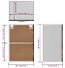 vidaXL Nástenná skrinka Lyon Grey Sonoma 39,5x31x60 cm Náhľad obrázku produktu 8