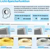 AICA LED Badspiegel 120x70cm mit Beschlagfrei Uhr Produktbild-Vorschau 6