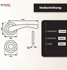 DOMINO Türgriff Drückergarnitur WC - Badezimmer Set | Produktbild-Vorschau 4