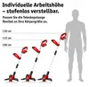 WALTER 3-in-1 Akku-Rasentrimmer 20 V, Rasenkantenschneider Produktbild-Vorschau 7