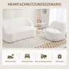 HOMCOM kreslo – lounge kreslo s oblým dizajnom, Náhľad obrázku produktu 5