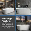 Belvit Badewanne halbfreistehend & freistehend aus Acryl – Produktbild-Vorschau 8