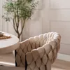 Bronx71 Esszimmerstuhl Braid Chenille beige Produktbild-Vorschau 2