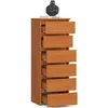 Kommode AKORD CL6 Erle 40 cm 6 Schubladen B40 x H109 x T35 Produktbild-Vorschau 2