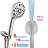 INF Duschkopf mit 10 Funktionen und Spritzpistole Silber Produktbild-Vorschau 3