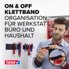 tesa ON & OFF Extra Strong Klettband selbstklebend Klett Produktbild-Vorschau 2