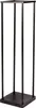 A black metal firewood rack with a square base and top, standing on a white background. Produktbild-Vorschau