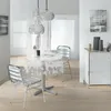 Obrus okrągły transparentny FEUILLE WHITE, Ø 140 cm, motyw Podgląd zdjęcia produktu 5