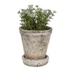 Clayre & Eef Blumentopf Ø 11x12 cm Beige Stein Produktbild-Vorschau 2