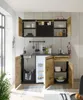 Singleküche >Jazz< in Eiche Artisan - 160x212x60 Produktbild-Vorschau 3